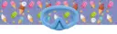 Light blue junior masks with Fun Water turban