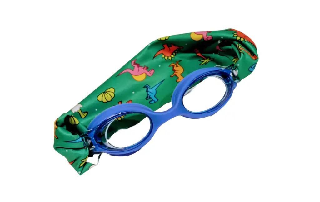 Gafas infantiles azul oscuro con turbante Dinos FUN WATER