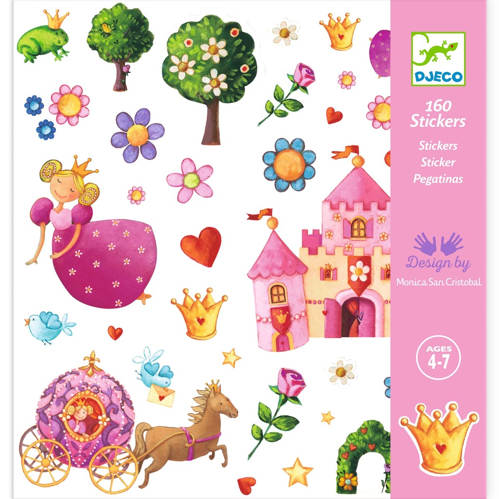 [DJ08830] Princess Marguerite Djeco Stickers for 4 to 7 years