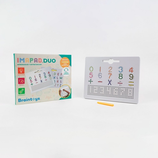 [350451] Pizarra magnética Imapad Dúo letras y números +3 años