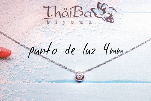 [coll496 ] Collar punto de luz 4mm ThäiBa