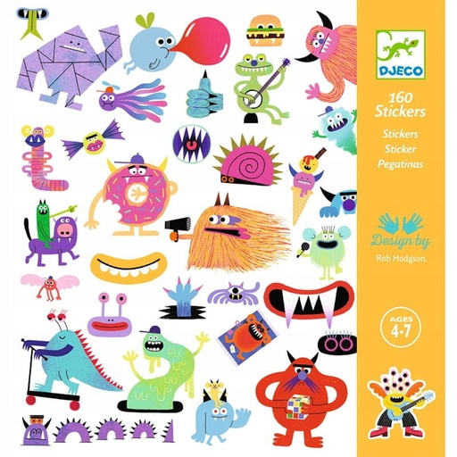 [39281] Pegatinas Monstruos Djeco