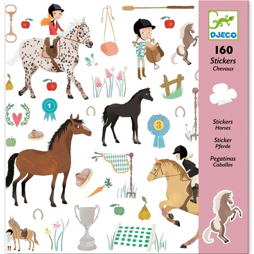 [DJ08881] Pegatinas Caballos Djeco