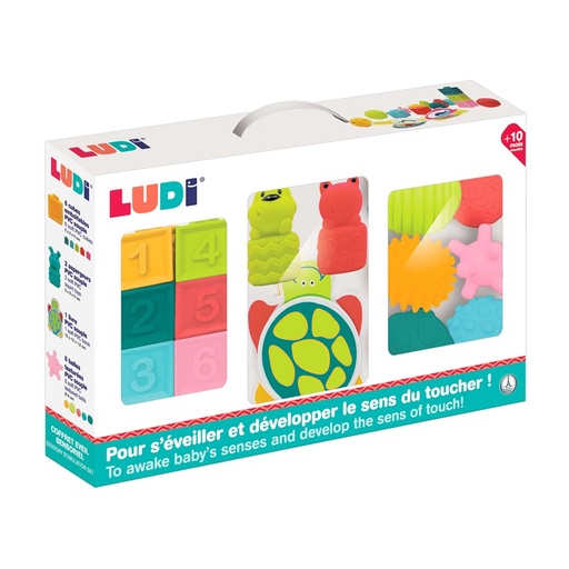 [130054] Conjunto sensorial 16 pzas. LUDI +6 meses