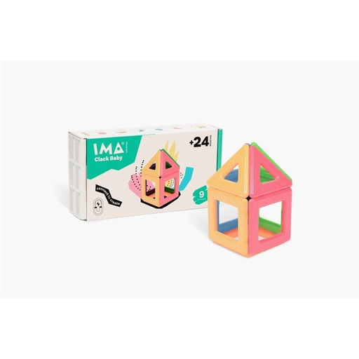[350909] Ima Clack 9 pcs Imanix Braintoys