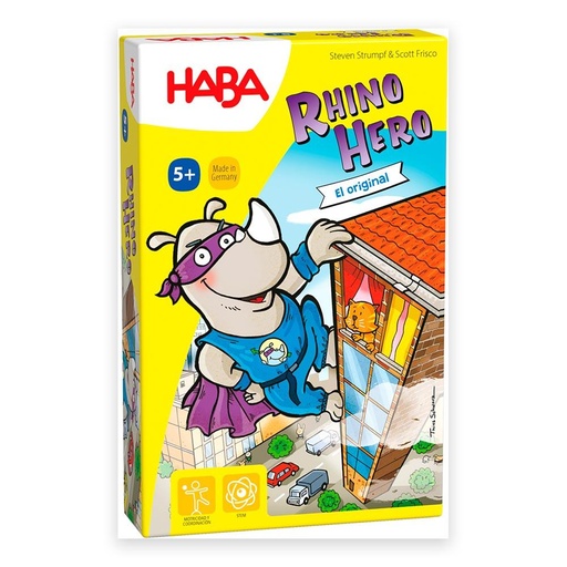 [302273] Juego de habilidad Rhino hero Haba de 5 a 99 años