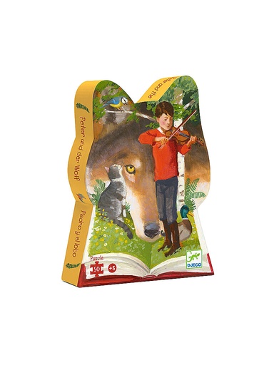 [DJ07309] Puzzle silueta Pedro y el lobo (50 pz) Djeco +5 años