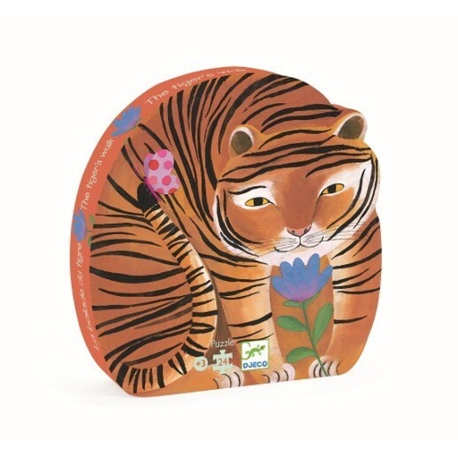 [DJ07201] Puzzle Silueta El paseo del tigre Djeco +3 años