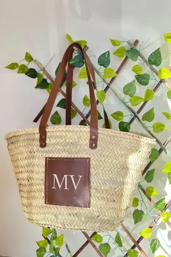 Capazo personalizado en ecopiel 