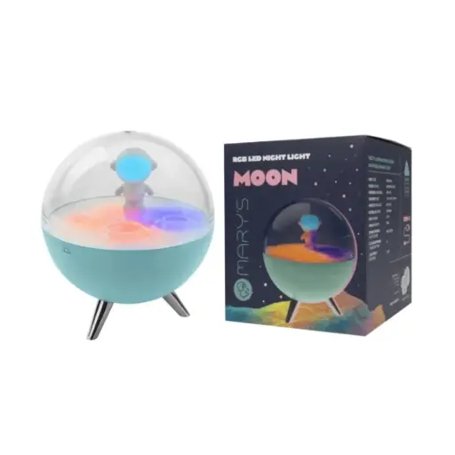 Mary`s lámpara de noche LED RGB luna azul