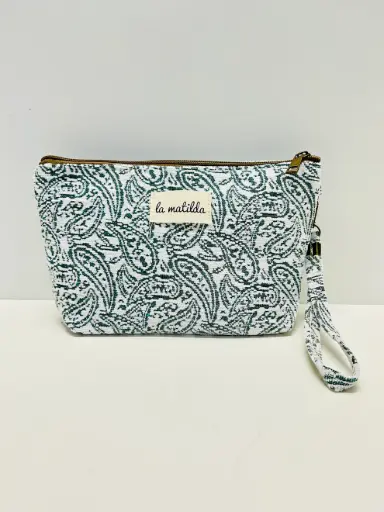 La Matilda Neceser Grande Hojas Verde