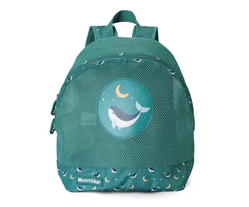 Mochila Infantil Antiarena Whale Teal Tutete