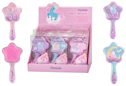 [20201W] MARTINELIA GLITTERY HAIR BRUSH UNICORN