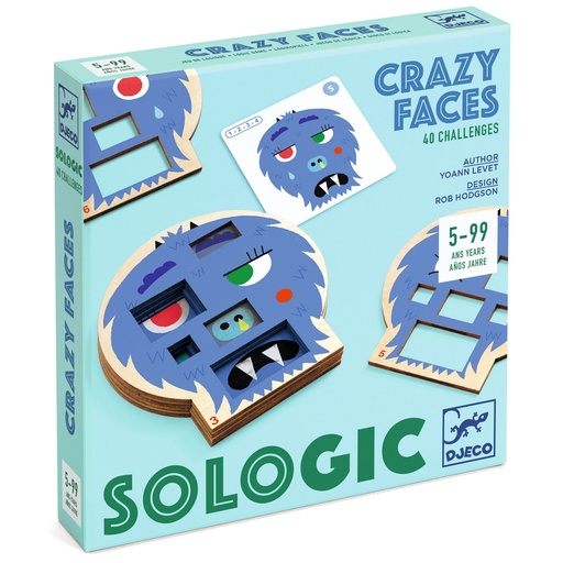 [DJ08591] Juego de lógica Crazy Faces Djeco de 5 a 99 años