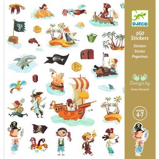 [DJ08839] Pegatinas de Piratas Djeco de 4 a 7 años